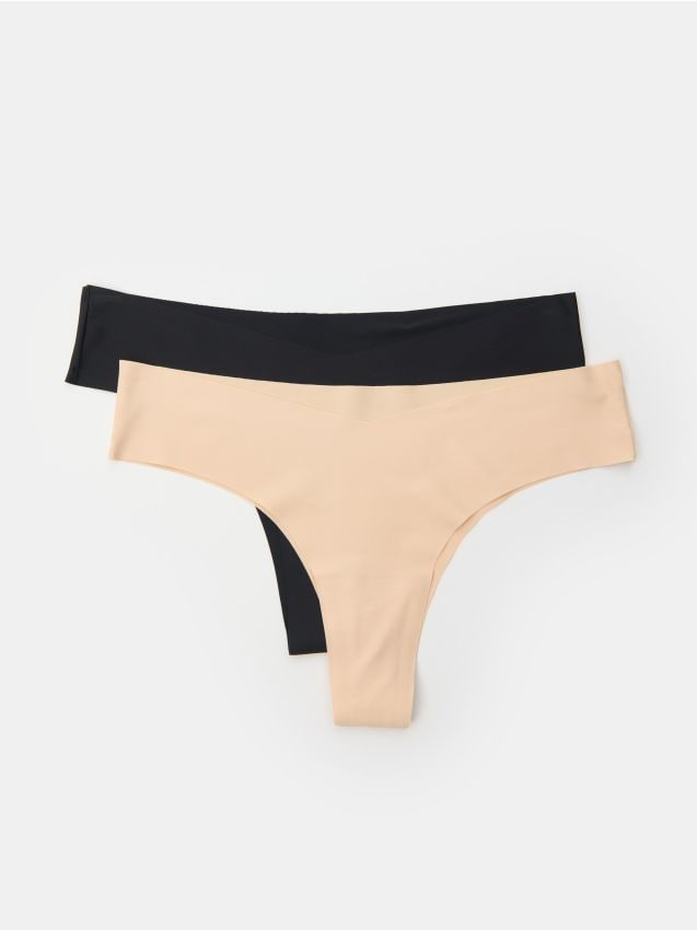 Set de 2 perechi de chiloți tanga - SINSAY