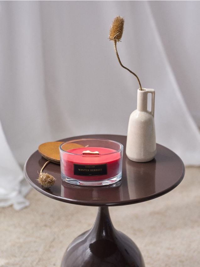 Sinsay - Sviečka Winter Berries - červená