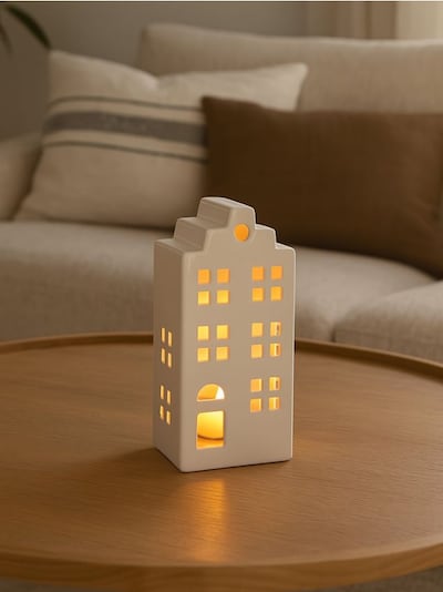Portacandele a forma di casa