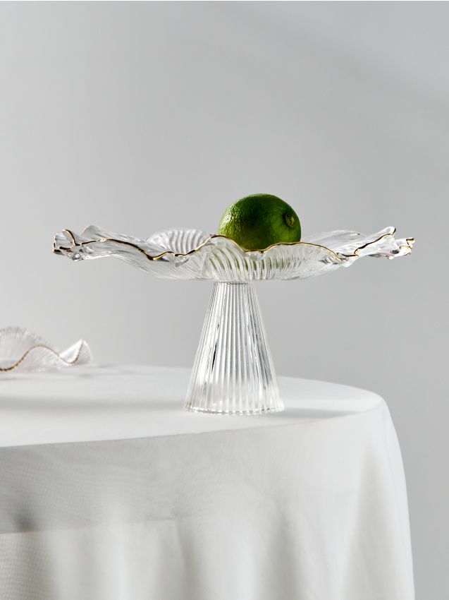 Sinsay - Platou de sticlă pe picior - clear