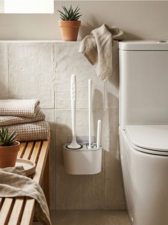 Sinsay - Perie de toaletă 4 pack - gri deschis