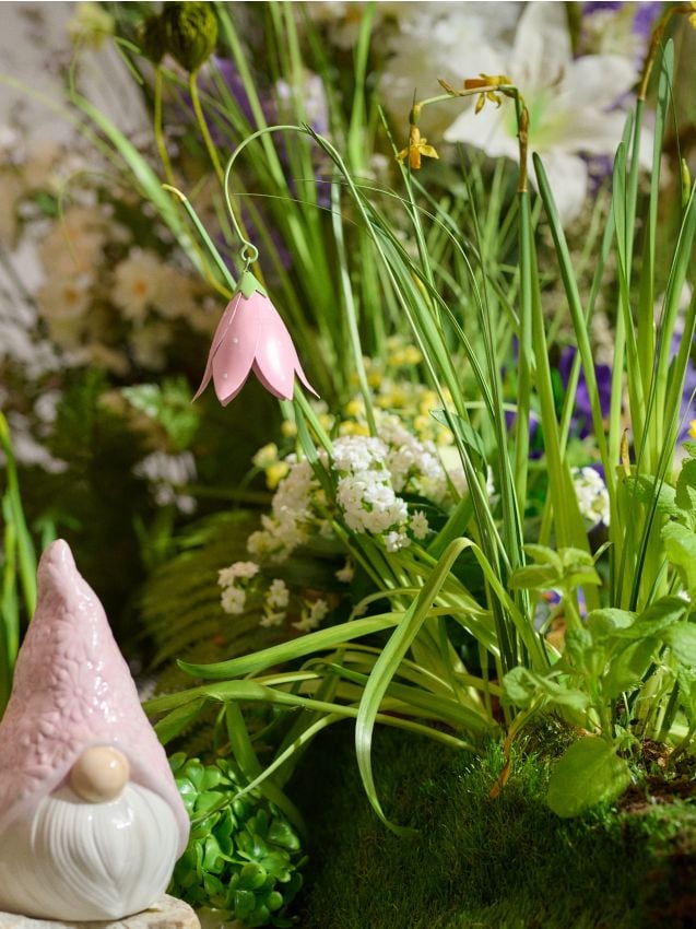 Sinsay - Decorațiune de grădină pe băț cu pandantiv în formă de floare - roz-pastel