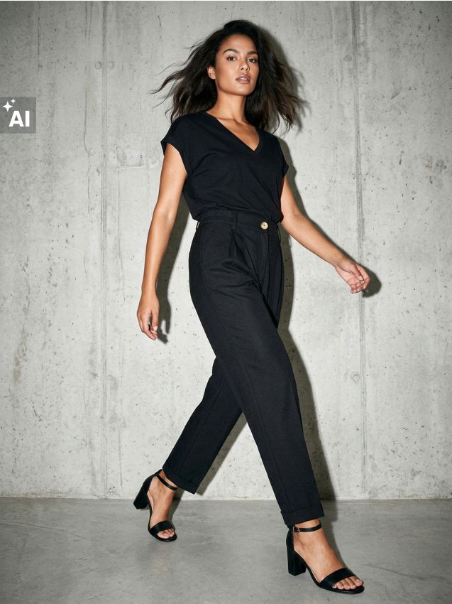 Sinsay - Tricou din bumbac - negru