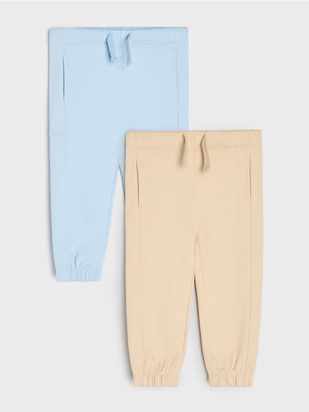 Sinsay - Set de 2 perechi de pantaloni sport jogger - multicolor