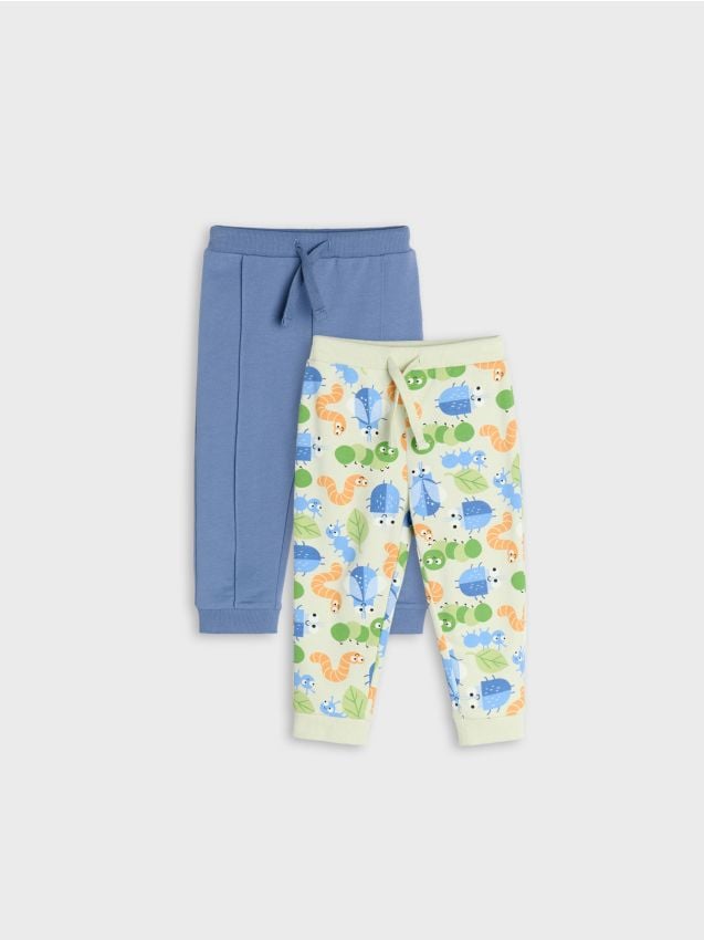 Pantaloni della tuta in cotone 2 pack - multicolor