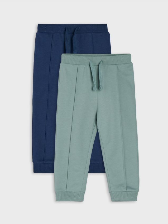 Sinsay - Pantaloni Trening din Tricot cu Căptușeală de Fleece, Set de 2 - bleumarin