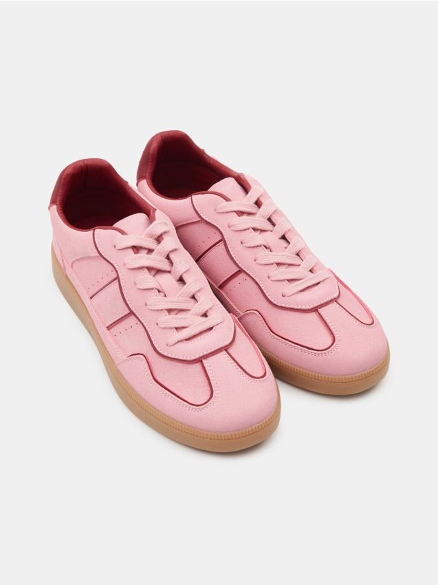 Sinsay - Tenisky z imitácie semišu - horúca ružová