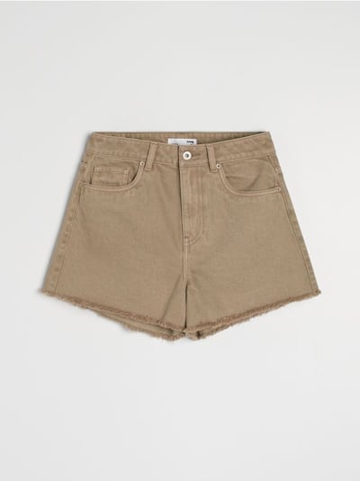 Shorts aus Denim im High-Waist-Fit