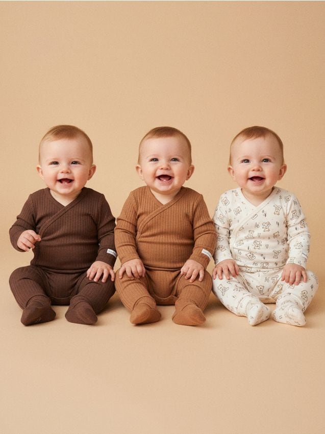 Sinsay - Súprava 3 legín - krémová