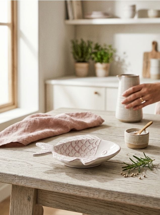 Sinsay - Bol în formă de pește - alb