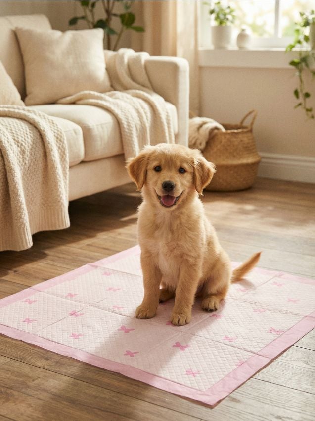 Sinsay - Set de tampoane igienice pentru câine cu modele 15 pack - roz-pastel