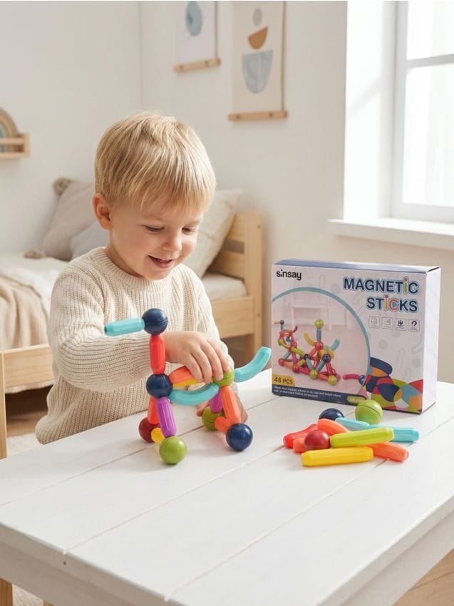 Sinsay - Blocuri geometrice magnetice - multicolor