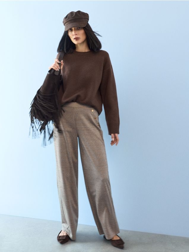 Sinsay - Pantaloni drepti - multicolor