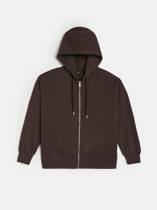 Sinsay - Mikina s kapucňou - tmavohnedá