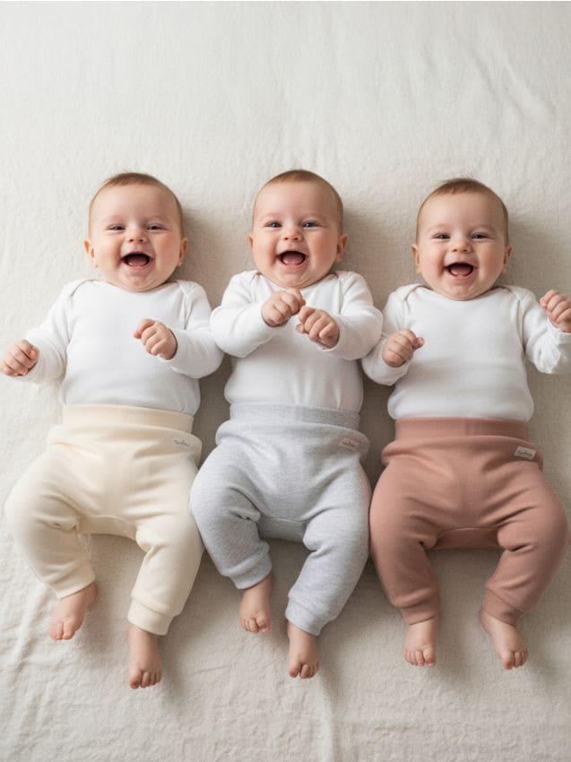 Sinsay - Nohavice 3 balenie - krémová