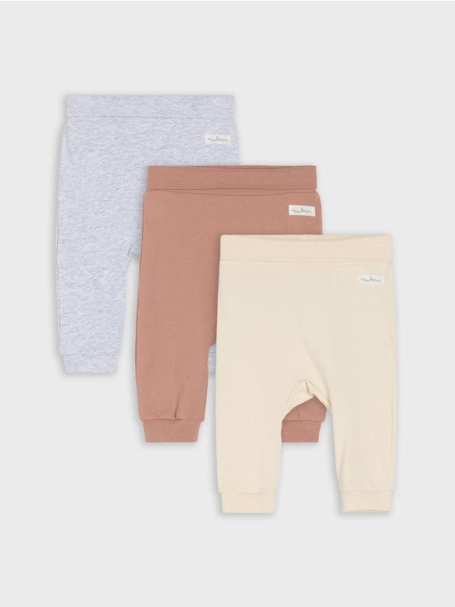 Sinsay - Nohavice 3 balenie - krémová