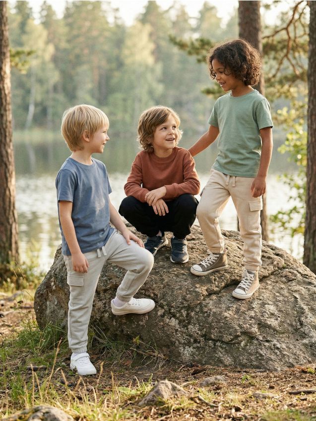 Sinsay - Pantaloni sport lejeri 3 pack - negru-antracit