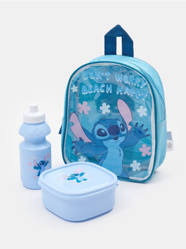 Set: Rucksack, Brotdose und Flasche Stitch - SINSAY