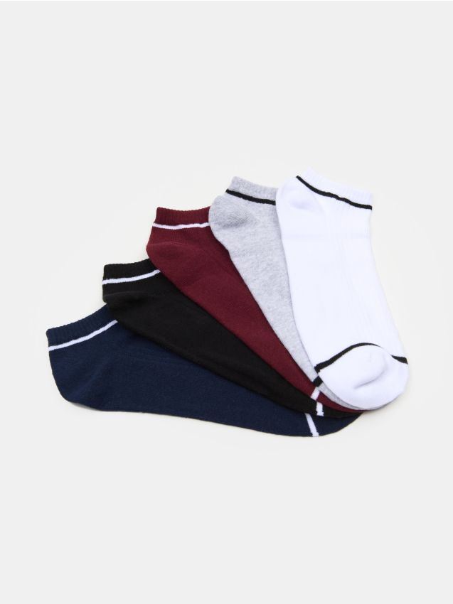 Sinsay - Súprava 5 párov ponožiek - viacfarebná