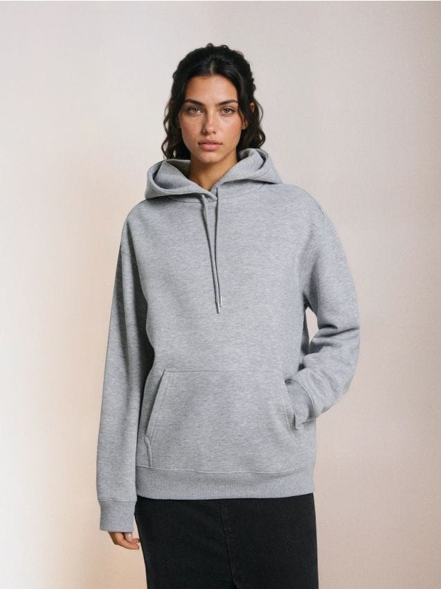 Sinsay - Hanorac snuddie - gri deschis