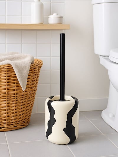 Wzorzysta szczotka toaletowa