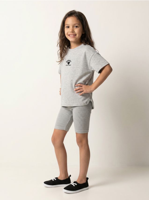 Sinsay - Tricou cu adaos de viscoză Active - gri deschis