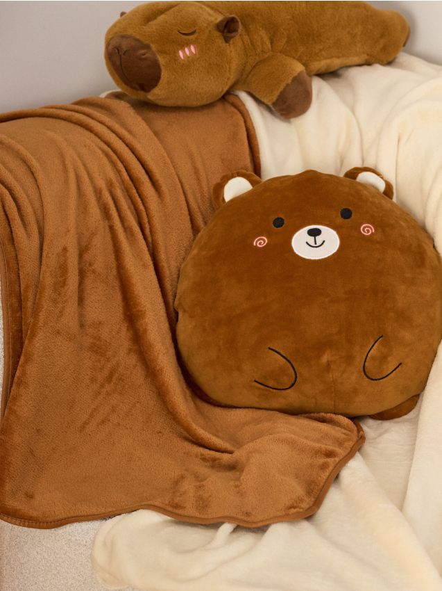 Sinsay - Plyšový medveď s dekou - hnedá