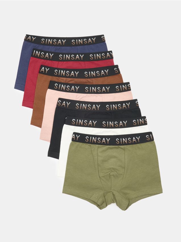 Sinsay - Súprava 7 boxeriek - viacfarebná