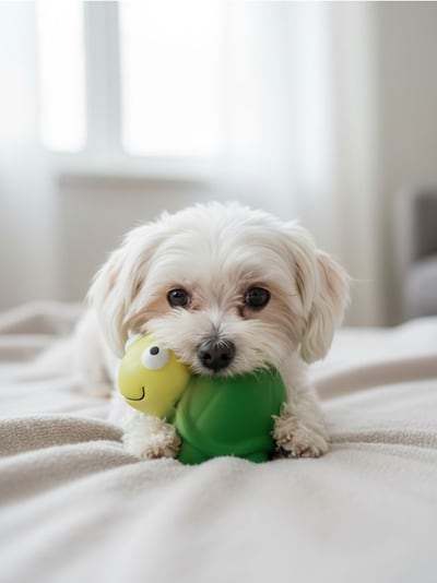 Koerte piiksuv mänguasi kilpkonna kujuga