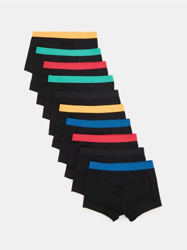 Sinsay - Boxeri din bumbac 10-pachet - negru