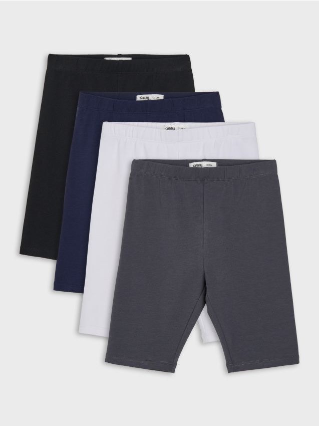 Sinsay - Colanți scurți basic din bumbac 4 pack - multicolor