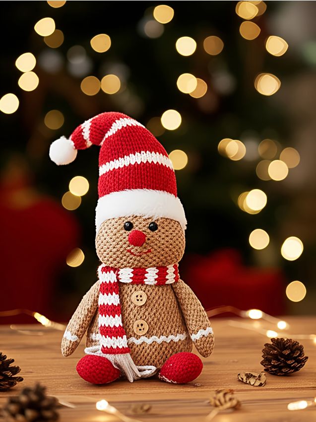 Sinsay - Stojaca vianočná dekorácia v tvare perníkového panáčika - viacfarebná