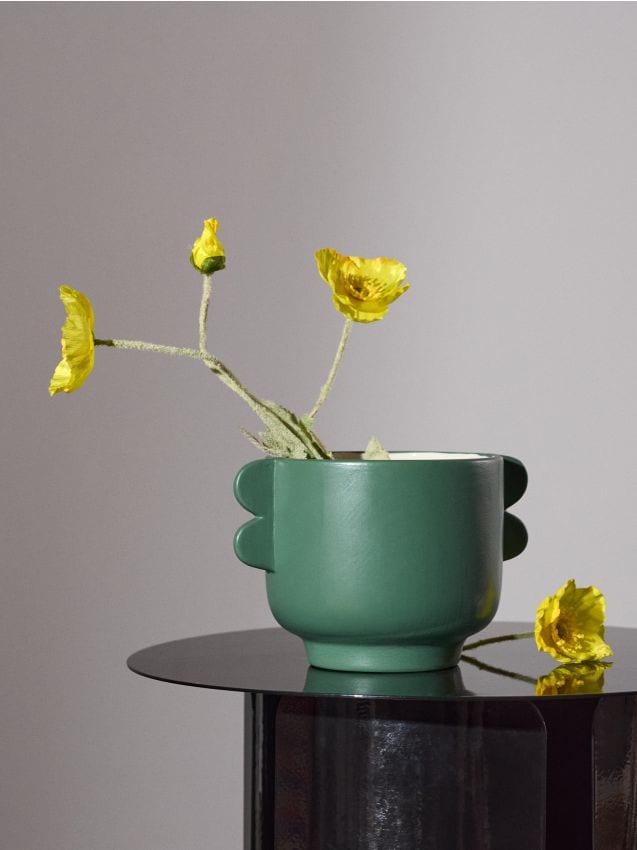 Sinsay - Kvetináč s úchytkami - mätová zelená