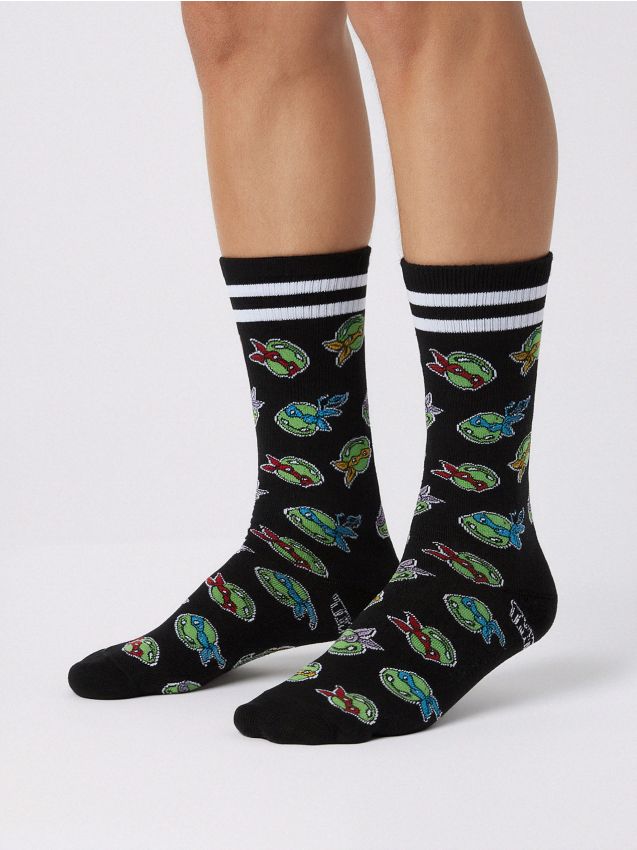 Sinsay - Skarpetki 2 pack Teenage Mutant Ninja Turtles - wielobarwny