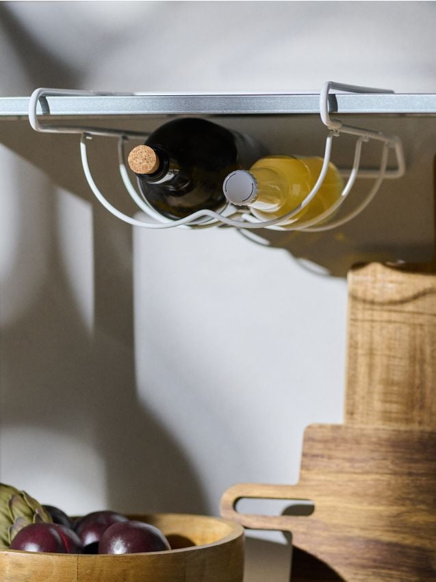 Sinsay - Raft suspendat pentru sticle - alb