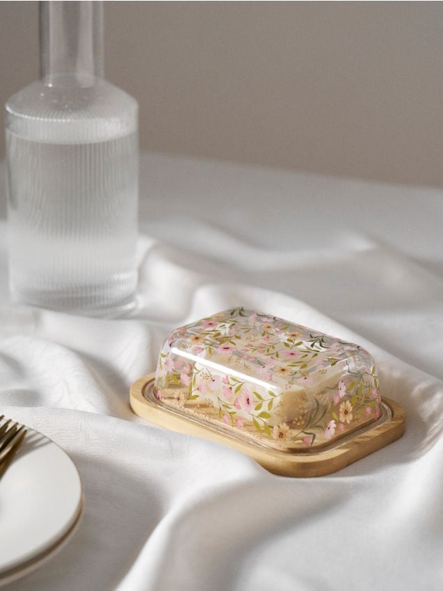 Sinsay - Untieră transparentă cu suport din bambus - multicolor