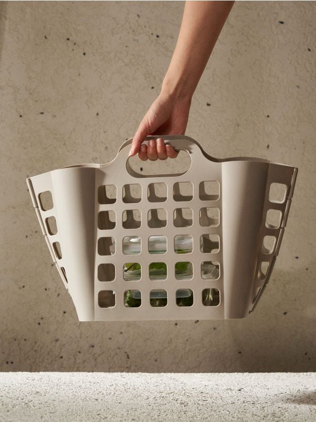 Sinsay - Skladací úložný kôš - krémová