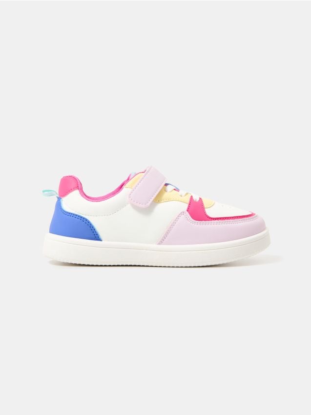 Sinsay - Sneakers din imitație de piele cu inserții colorate - multicolor
