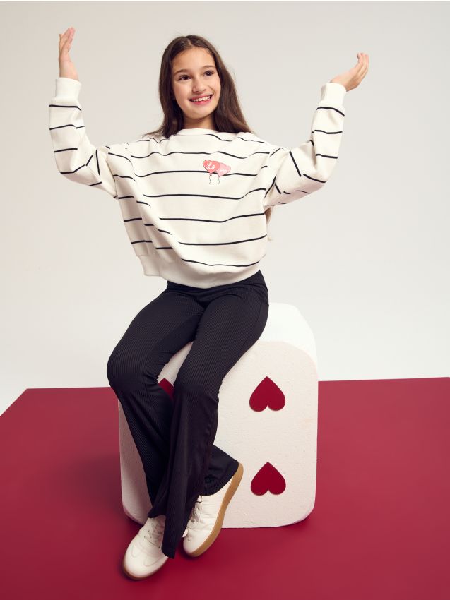 Sinsay - Set bluză și pantaloni sport - multicolor