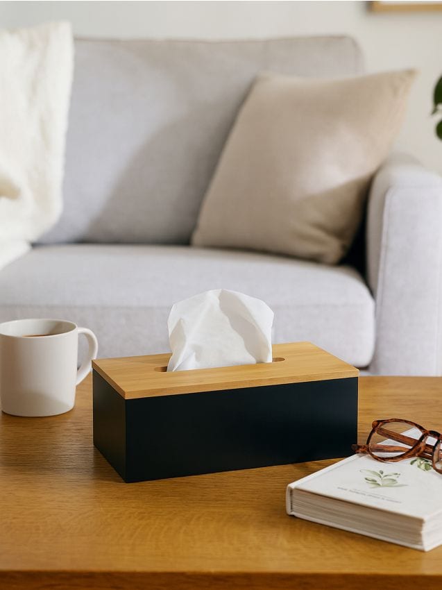 Sinsay - Kryt na papierové vreckovky - čierna