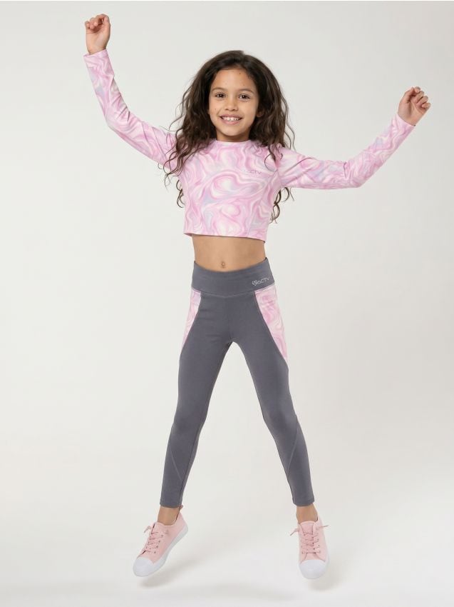 Sinsay - Tricou sport cu mânecă lungă Active - multicolor