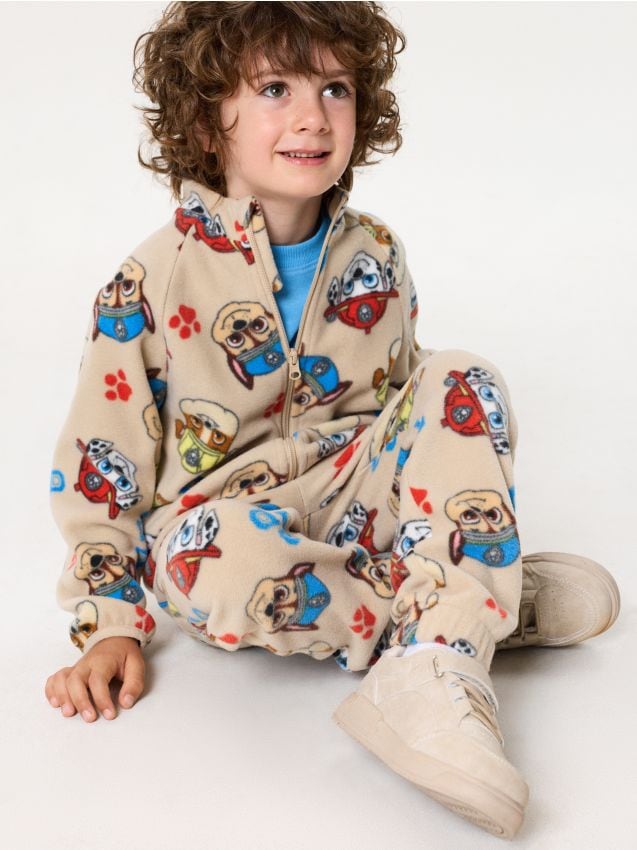 Sinsay - Pantaloni jogger lejeri din fleece PAW Patrol - bej