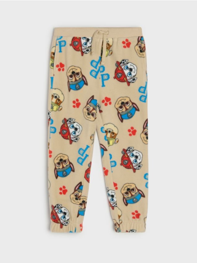 Sinsay - Pantaloni jogger lejeri din fleece PAW Patrol - bej