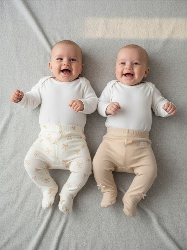 Sinsay - Súprava 2 legín - krémová