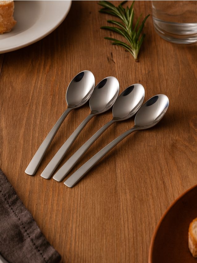 Sinsay - Lyžičky 4 balenie - strieborná