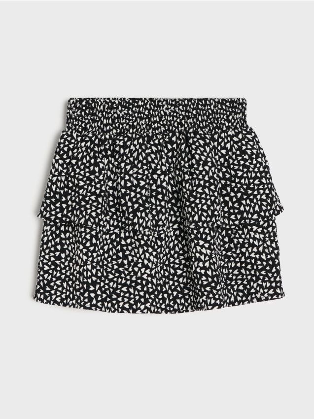 Sinsay - Spódnica mini ze wzorem w serca - wielobarwny