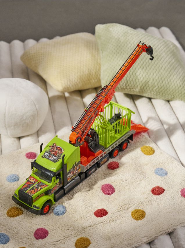 Sinsay - Nákladné auto s dinosaurom a žeriavom - viacfarebná