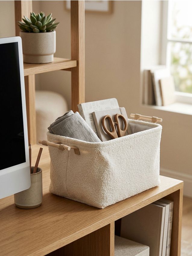 Sinsay - Coș cu mânere - bej