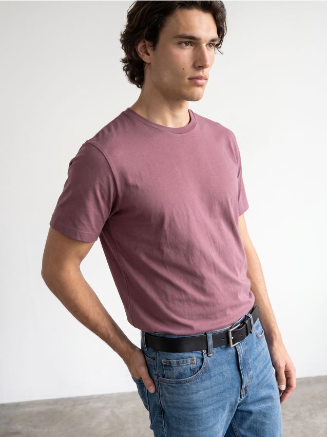 Sinsay - Tricou din bumbac cu mânecă scurtă - mov