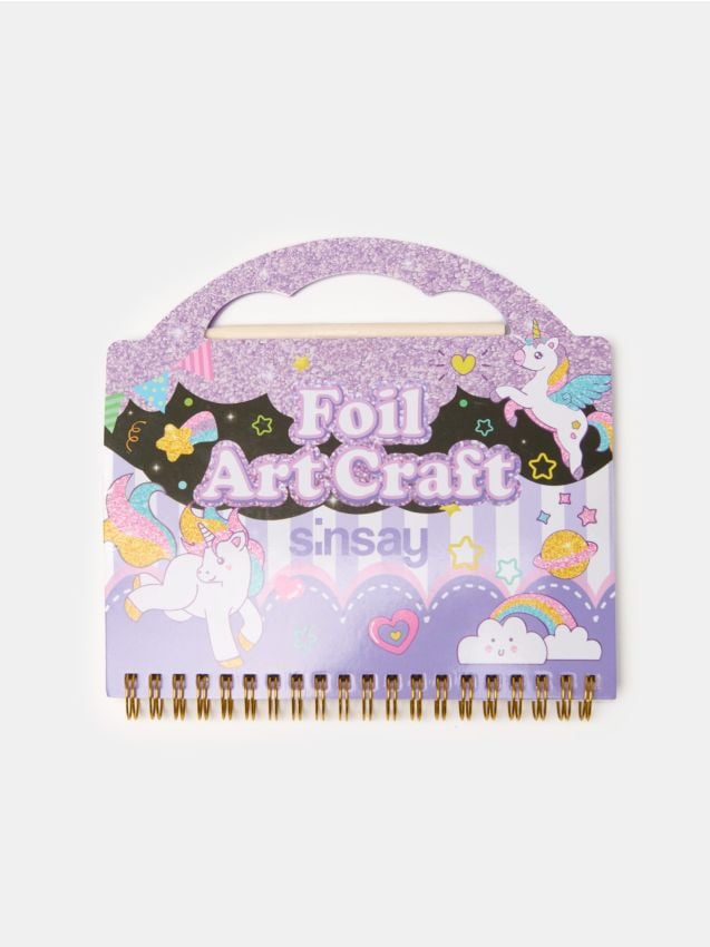 Sinsay - Set creativ cu stilou și planșe de colorat 35 pack - violet